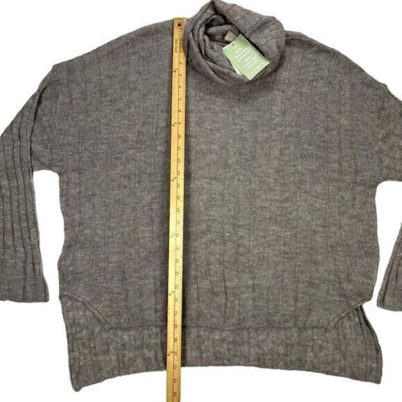 H&M Sweater Womens M Oversized Rib Knit Wool Turtleneck RomCom Modest Career New - Picture 14 of 16